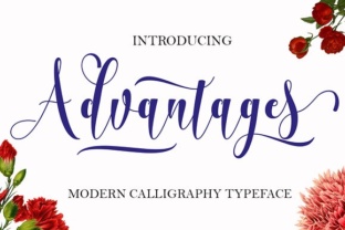 Advantages: A Modern Script Font for Digital Branding