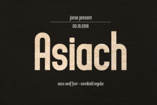 Asiach: A Clean Sans Serif Font That Makes Your Brand Look Polished