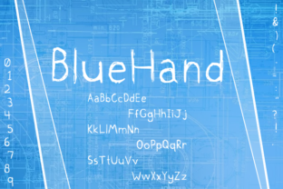 BlueHand: A Handwritten Font That Feels Like a Quiet Conversation
