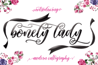BonetyLady: A Handwritten Script Font for Digital Branding