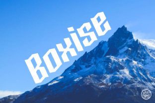 Boxise: A Legible Blackletter Font for Digital Branding