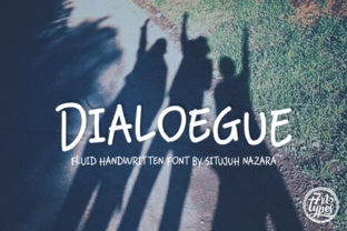 Dialoegue: A Fluid Handwritten Font That Cuts Through the Feed