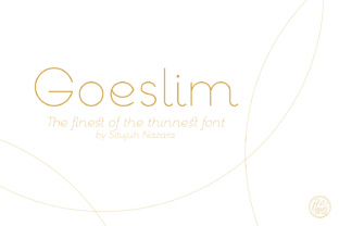 Goeslim: A Serif Font That Breathes Quiet Confidence