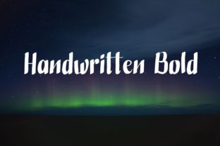 Handwritten Bold Font for Handmade Labels & Printables
