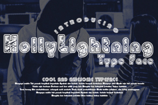 HollyLightning Font: A Decorative Typeface for Handmade Labels & Printables