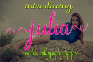 Julia: A Hand-Painted Script Typeface for Digital Warmth