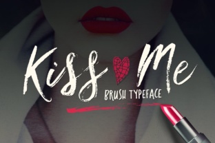 Kiss Me Font: A Script Handwritten Typeface for Campaign Warmth