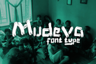 Mudeva: A Rough Brush Font That Feels Like Handmade Magic