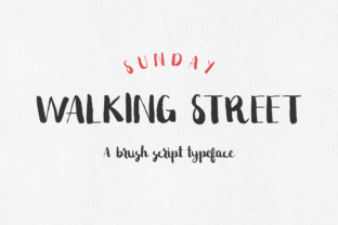 Sunday Walking Street: A Hand-Painted Font That Builds Trust