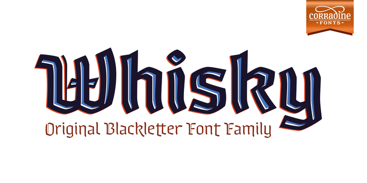 Whisky Family: A Bold Blackletter Font for Scroll-Stopping Marketing
